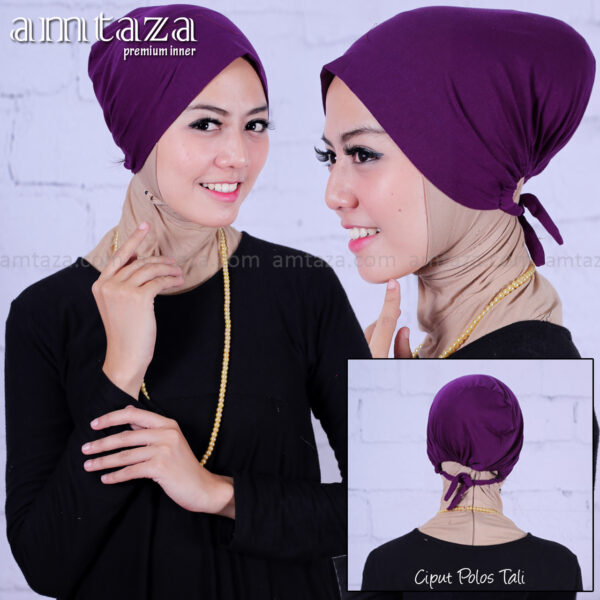 CIPUT KAOS POLOS TALI INNER HIJAB DALEMAN KERUDUNG KAOS AMTAZA - GROSIR