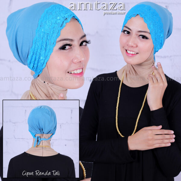 CIPUT KAOS RENDA TALI INNER HIJAB DALEMAN KERUDUNG KAOS AMTAZA - GROSIR