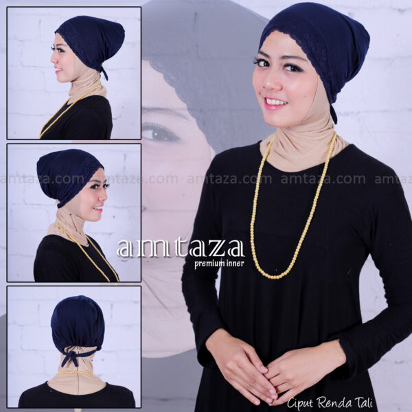CIPUT KAOS RENDA TALI INNER HIJAB DALEMAN KERUDUNG KAOS AMTAZA - GROSIR