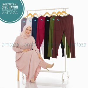 Amtaza Celamis Celana Daleman Gamis Bahan Kaos Rayon Premium Tanpa Karet Bawah All Size 1 Amtaza Celamis Celana Daleman Gamis Bahan Kaos Rayon Premium Tanpa Karet Bawah All Size