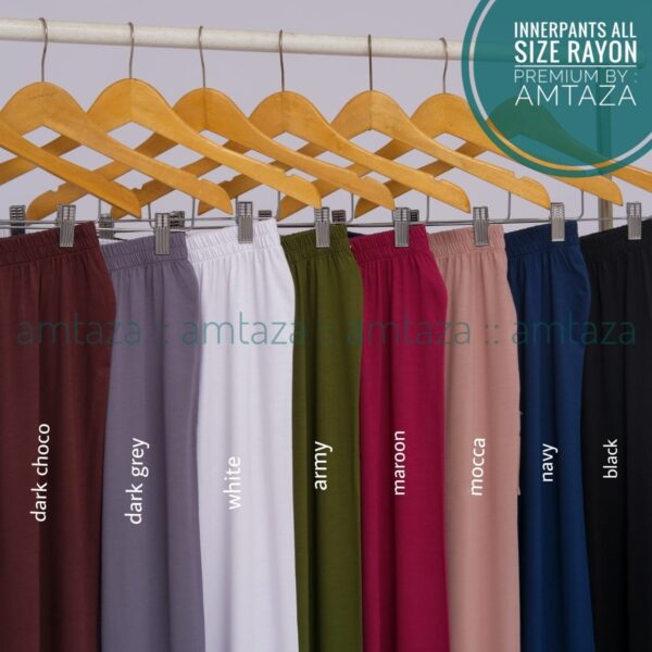 Amtaza Celamis Celana Daleman Gamis Bahan Kaos Rayon Premium Tanpa Karet Bawah All Size