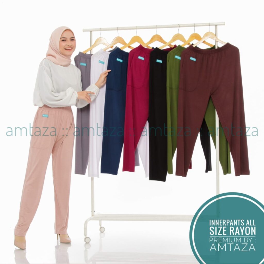 Amtaza Celamis Celana Daleman Gamis Bahan Kaos Rayon Premium Tanpa Karet Bawah All Size