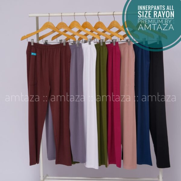 Amtaza Celamis Celana Daleman Gamis Bahan Kaos Rayon Premium Tanpa Karet Bawah All Size