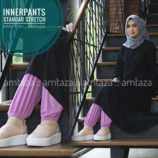 Amtaza Celamis Dewasa Celana Daleman Gamis Bahan Kaos Rayon PE Standar Stretch Karet Bawah All Size
