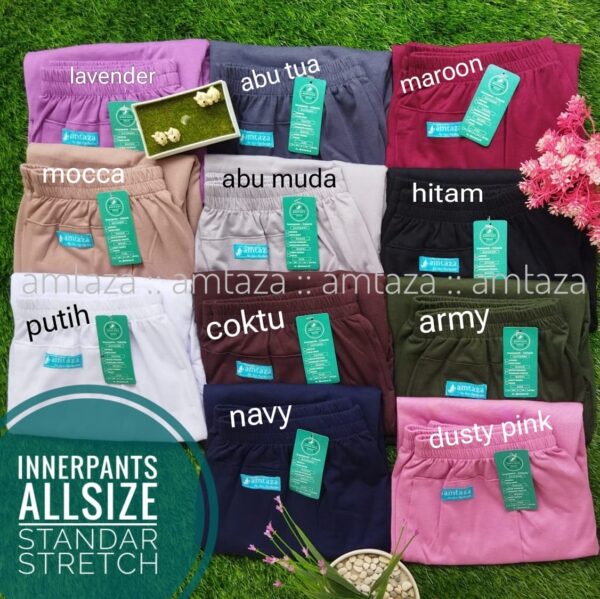 Amtaza Celamis Dewasa Celana Daleman Gamis Bahan Kaos Rayon PE Standar Stretch Karet Bawah All Size