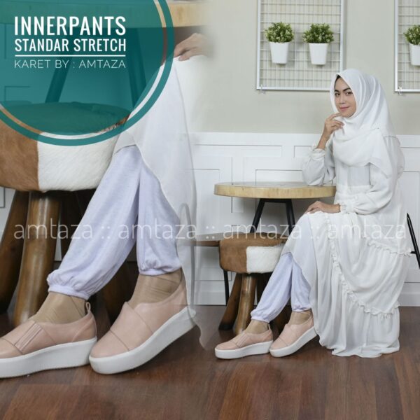 Amtaza Celamis Dewasa Celana Daleman Gamis Bahan Kaos Rayon PE Standar Stretch Karet Bawah All Size