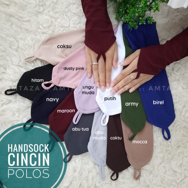Amtaza Grosir Handsock Cincin Polos Handsock Cincin cantik