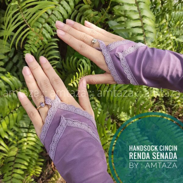 Amtaza Grosir Handsock Cincin Renda Senada Handsock Cantik