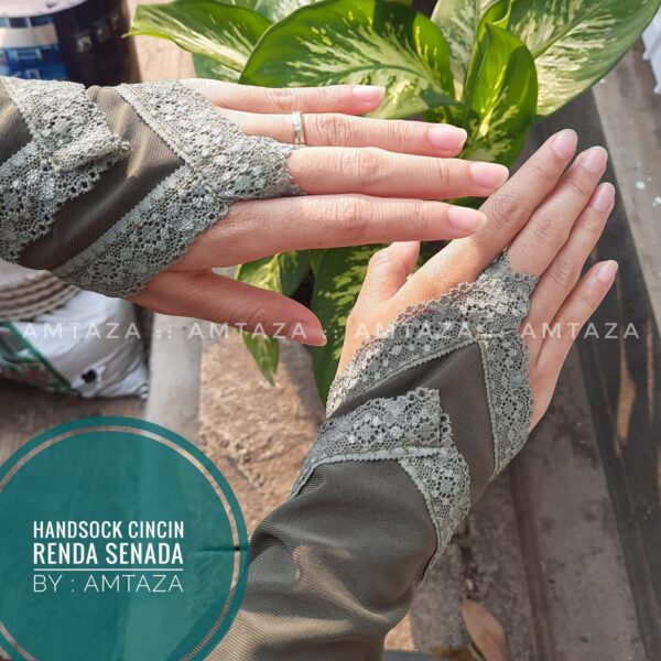Amtaza Grosir Handsock Cincin Renda Senada Handsock Cantik