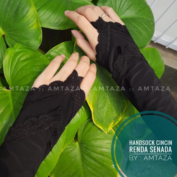 Amtaza Grosir Handsock Cincin Renda Senada Handsock Cantik