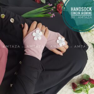 Gambar Manset Tangan Amtaza Grosir Handsock-Manset Cincin Jasmine Handsock Cantik Motif Buanga