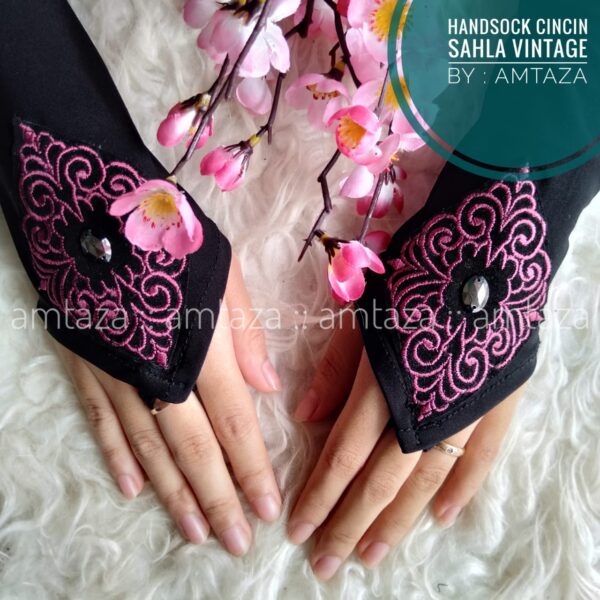 Amtaza Grosir Handsock-Manset Cincin Sahla Vintage Handsock Walimah Mewah Pesta Handsock Cantik