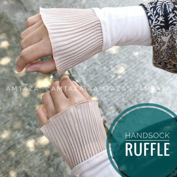 Amtaza Grosir Handsock Ruffle Plisket Handsock Cantik nyaman dipakai Gambar Manset Tangan / Amtaza Grosir Handsock Ruffle Plisket Handsock Cantik nyaman dipakai