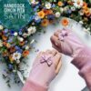 Amtaza Grosir Handsock-Manset Cincin Pita Satin Handsock Cantik