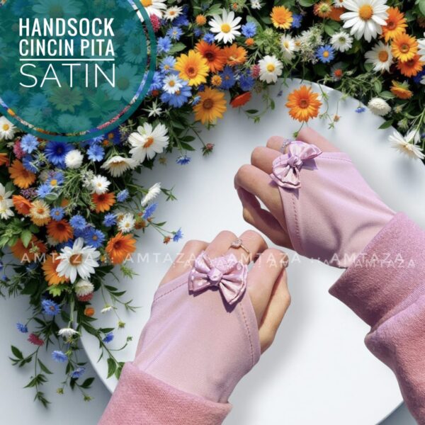 Amtaza Grosir Handsock-Manset Cincin Pita Satin Handsock Cantik