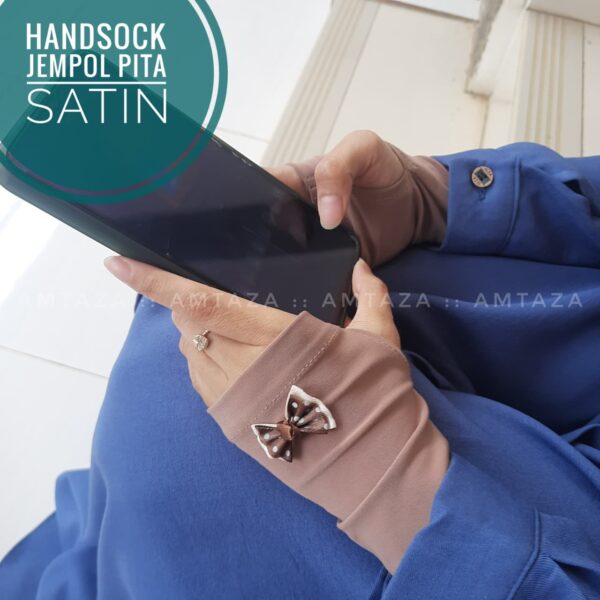 Grosir Handsock Jempol Pita Satin Amtaza