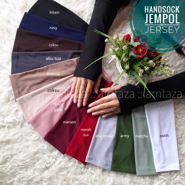 Handsock Jempol Jersey Polos Amtaza