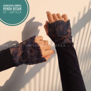 Gambar Manset Tangan Amtaza-Handsock-Jempol-Renda-Besar-Renda-Cantik