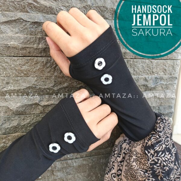 Handsock Jempol Kancing Sakura Amtaza